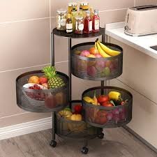4 Layer Steel Kitchen Storage Organizer